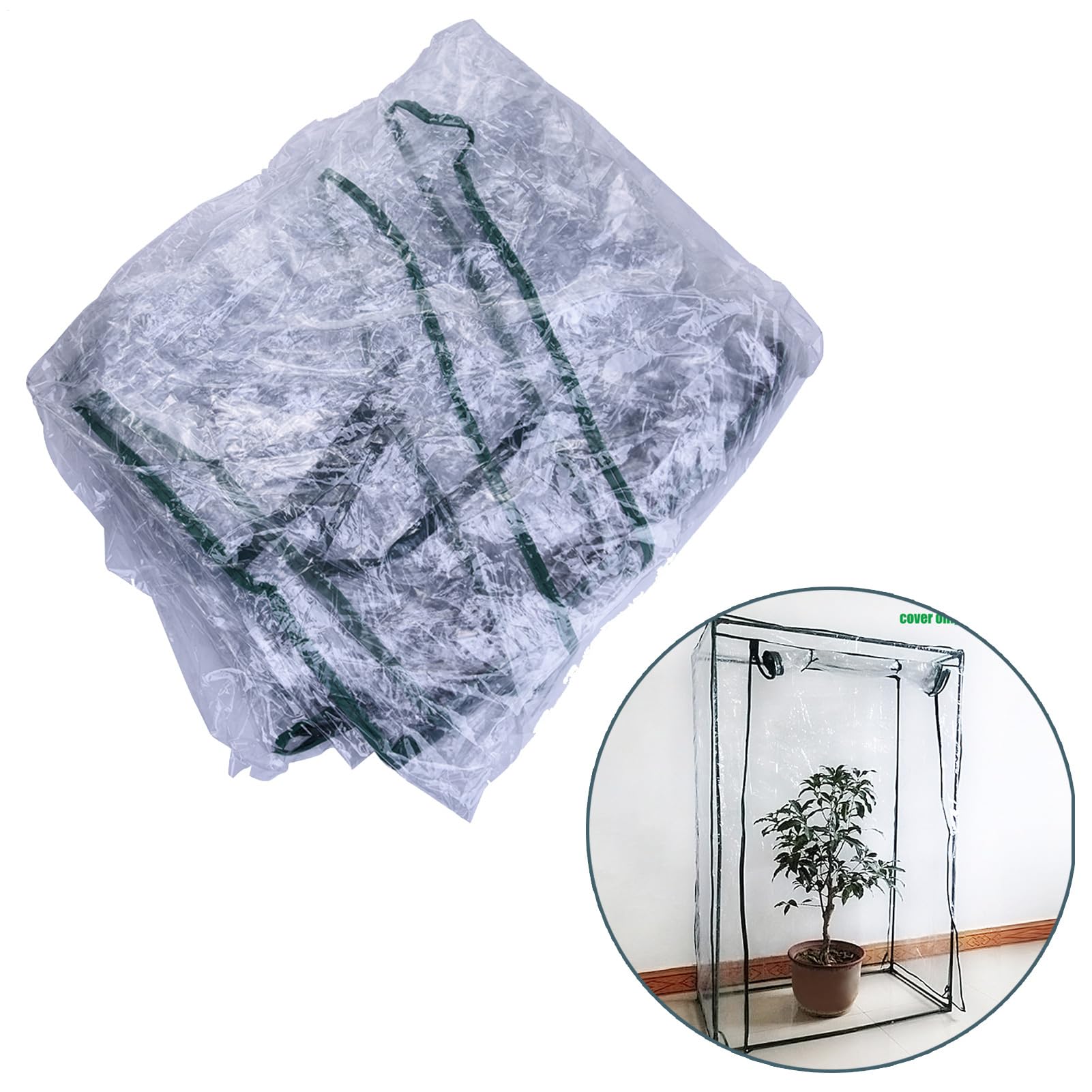 Plant Freeze Protection Blanket - Reusable Garden Plant Cloak, Cold Weather Plaant Tent | Durable Winter Wrap for Bushes Outdoor Shrub Cover, for Snow Frost UV and Harsh Wind Protection Use