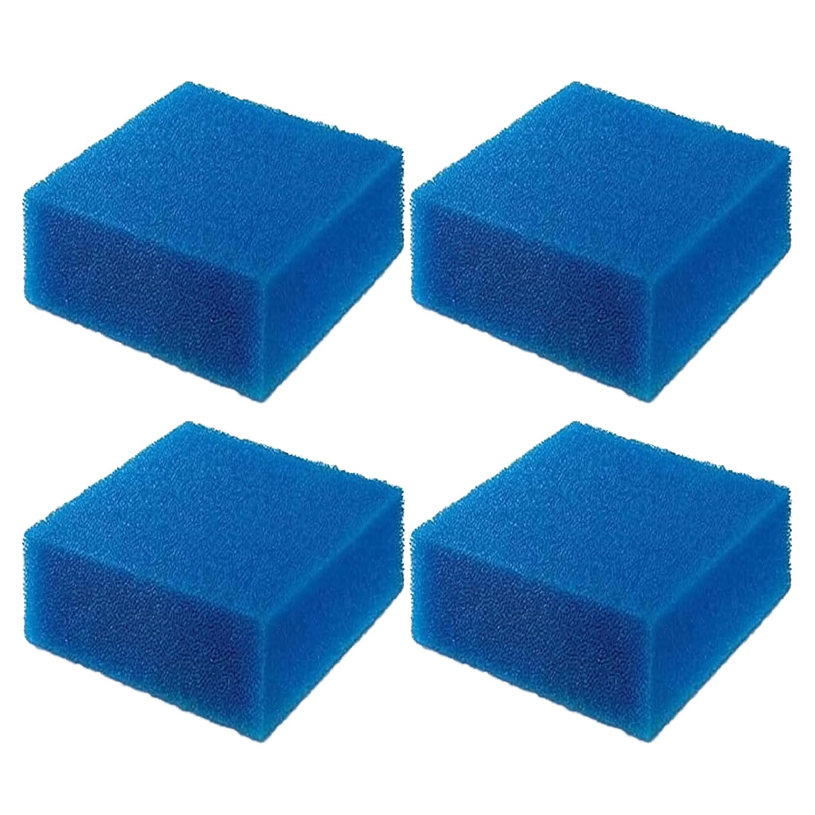 GERUI Aquarium Activated Carbon Sponge, Aquarium Filter Sponge, Bioflow Super, for Juwel Compact/H/Bioflow 3.0 and for Juwel Bioflow 6.0 (Blue) (M-Fine-4pcs)