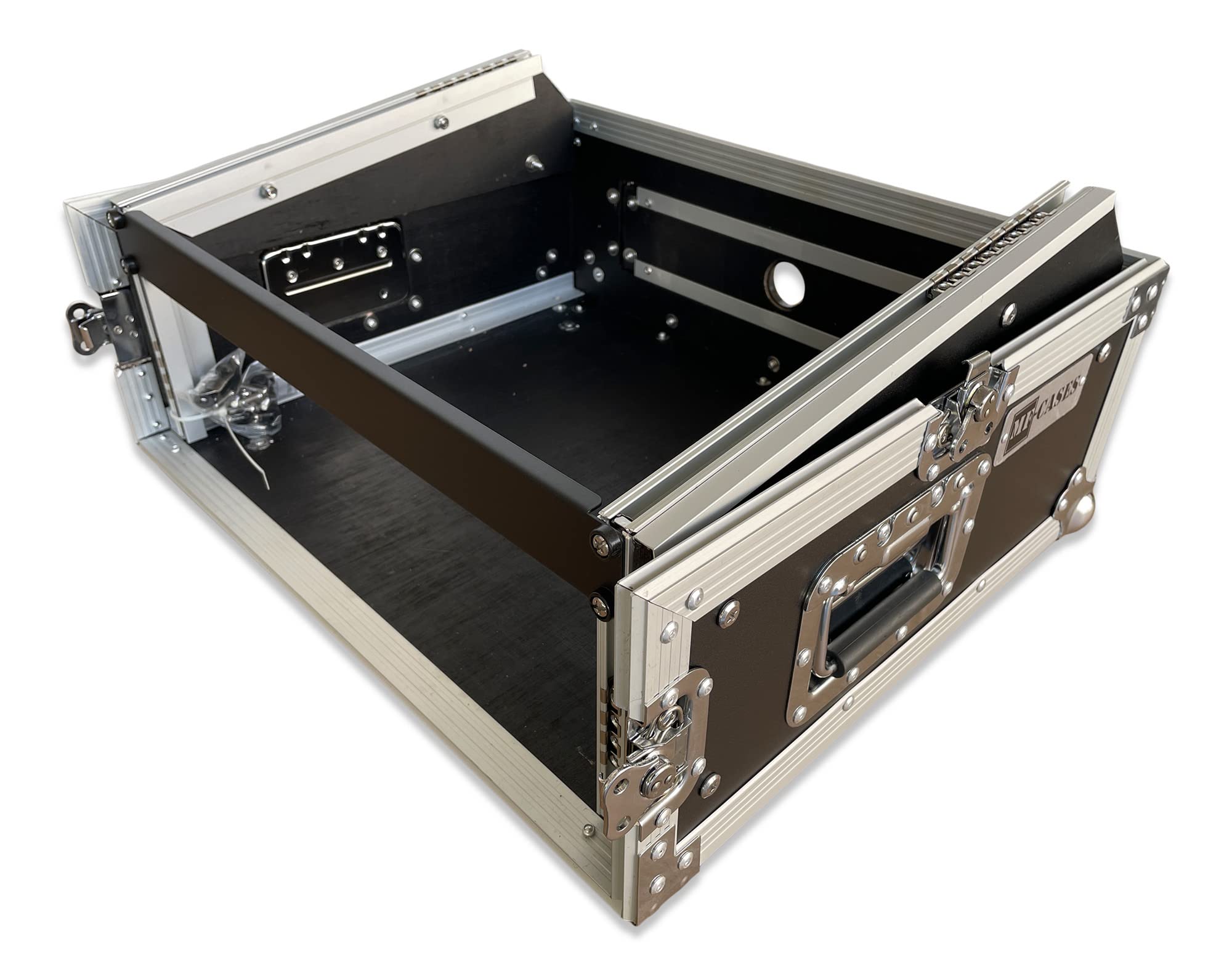 Winkelrack 2HE+8HE oben 19" Rack Mixercase CD Player DJ L-Rack 19" Flightcase