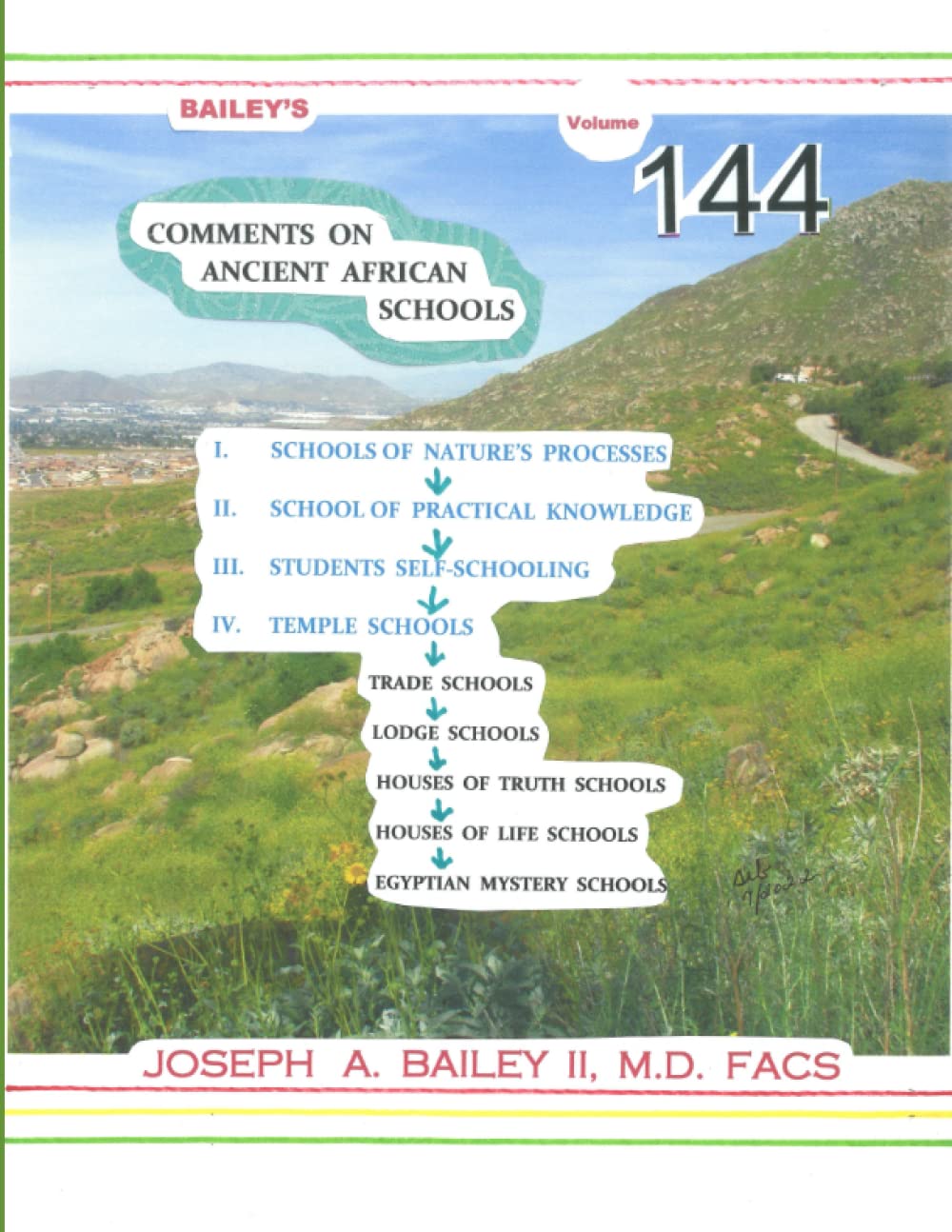 BAILEY'S COMMENTS ON ANCIENT AFRICAN SCHOOLS Volume 144