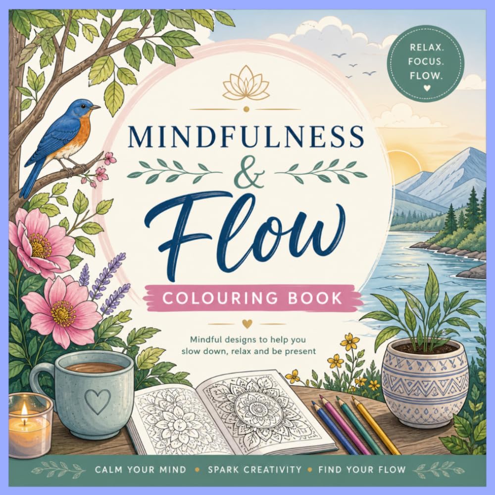 Mindfulness & Flow Colouring Book: “A Mindful Colouring Experience for Relaxation, Focus & Creative Flow”