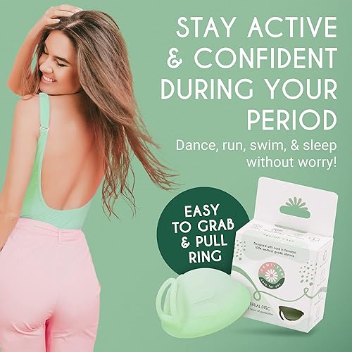 Miniatura 2 de Femi.Eko Disco de período, disco menstrual para todas las mujeres, se adapta a todos los cuello uterino, silicona suave y flexible de grado médico