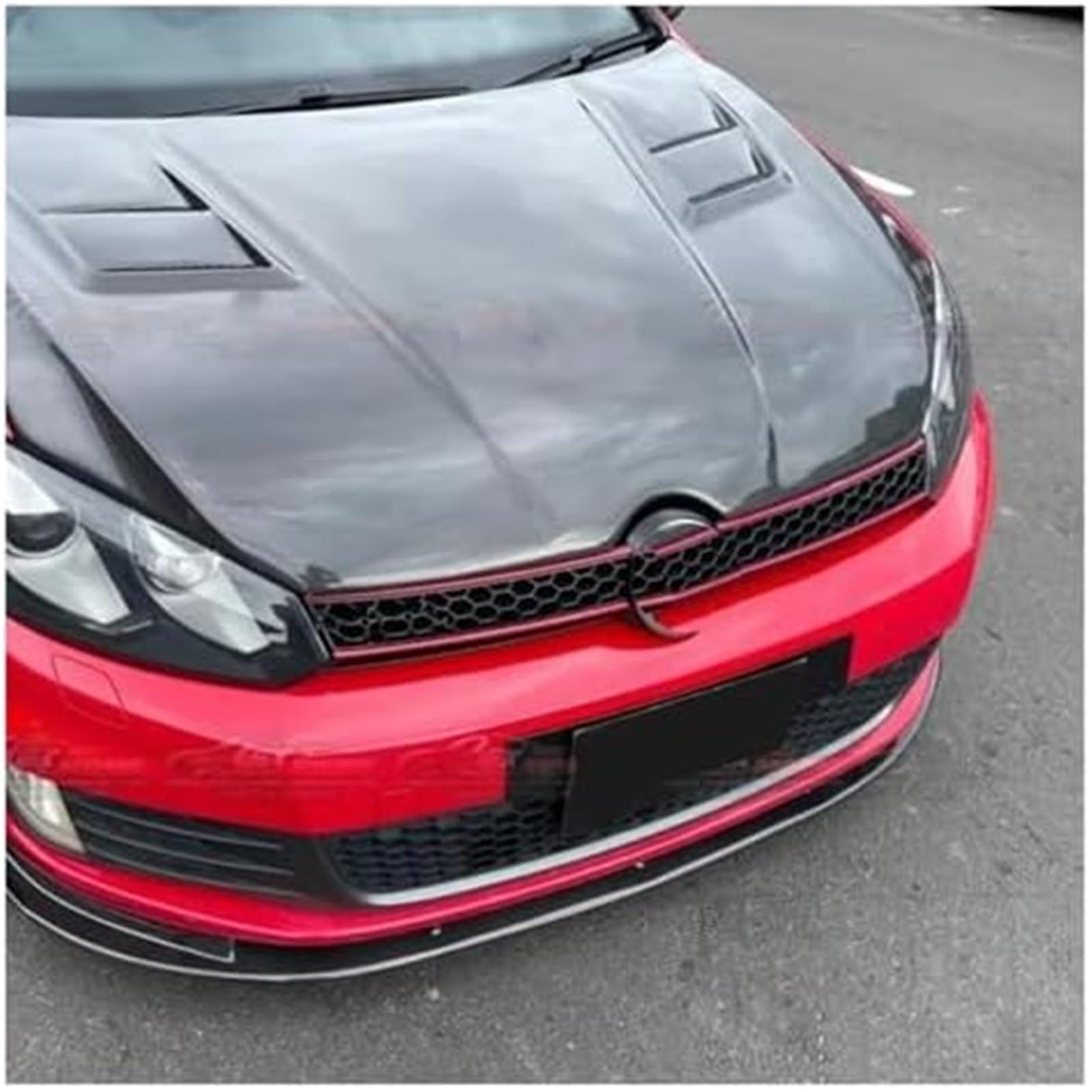 Splitter 3PCS, do VW, do Golfa, MK6, do GTI, do GTD 2009-2013 Przedni zderzak samochodowy Spoiler Splitter Przedni zderzak Lip Spoiler podbródka Bodykits Lip Splitter Dyfuzor rozdzielacza samo