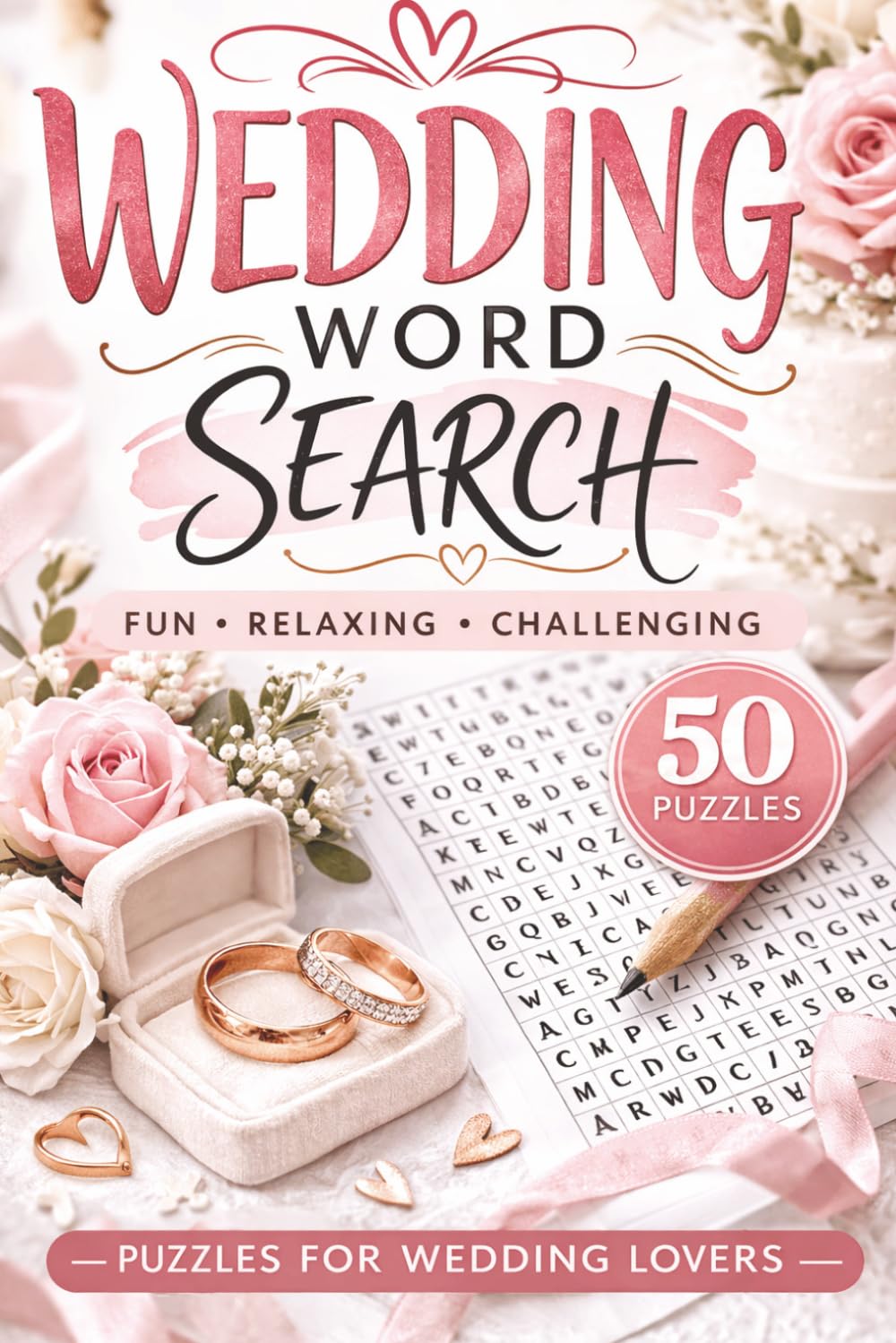 Wedding Word Search: Fun puzzles with over 450 words and terms about all things related to Weddings!!