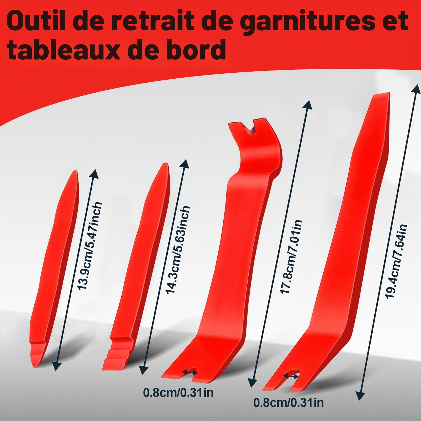 Lot de 7 pinces à clip et extracteur de fixation, kit de réparation de rivets de garniture de voiture avec sac de rangement pour panneau de porte automobile, tapisserie, tableau de bord