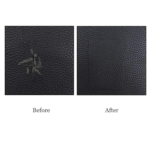 Miniatura 3 de Vowcarol Kits de reparación de cuero para sofás y automóviles, parches de reparación de cuero Kit de reparación de vinilo súper fino, 2 piezas,
