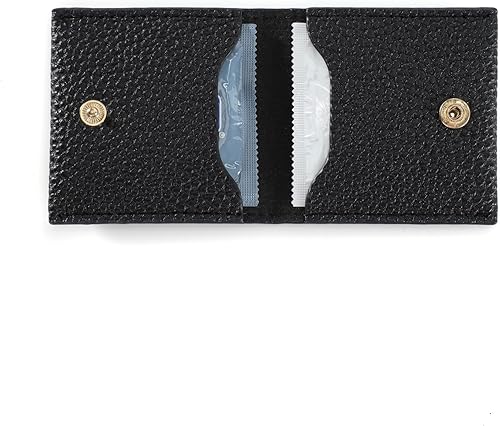 Miniatura 2 de Estuche de condón para hombres de piel sintética, Negro -