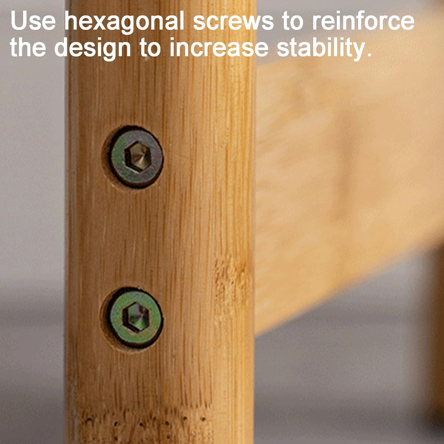 竹製背の高い植物スタンド、3段コーナーディスプレイラック、3分で組み立て可能、コーナーリビングルーム、屋外ガーデン用、ワンサイズ、ナ