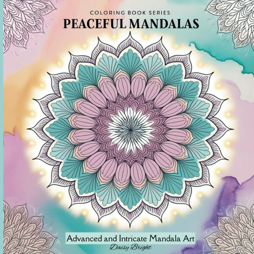 Mandala Art livre de coloriage pour adultes avec dessins détaillés et complexes