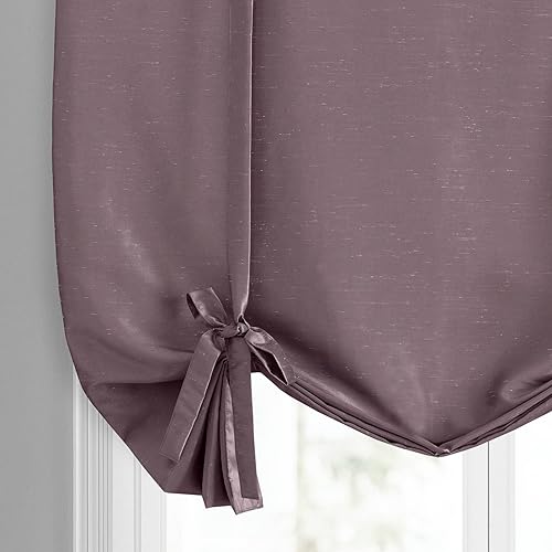 Miniatura 6 de HPD Half Price Drapes Cortinas de seda Dupioni de imitación para oscurecer la habitación, cortinas enrollables para ventanas para sala de estar,