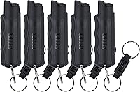 Vista 1 de SABRE Pepper Spray - Quick Release Keychain for Easy Carry & Fast Access, Max Police Strength Self Defense OC Spray With UV Dye, 10 Sec. Spray Time