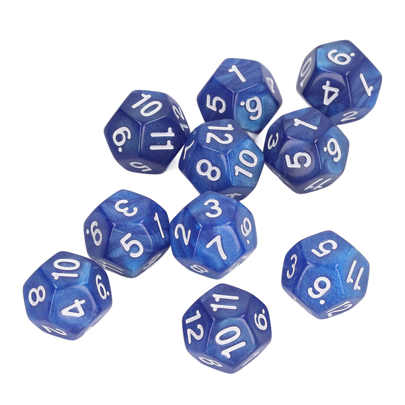 Shenruifa 12 Sided Dice Set, 40pcs Polyhedral Dice, Blue, Plastic, Dodecahedron, Dice for Teaching and Games - Image 2