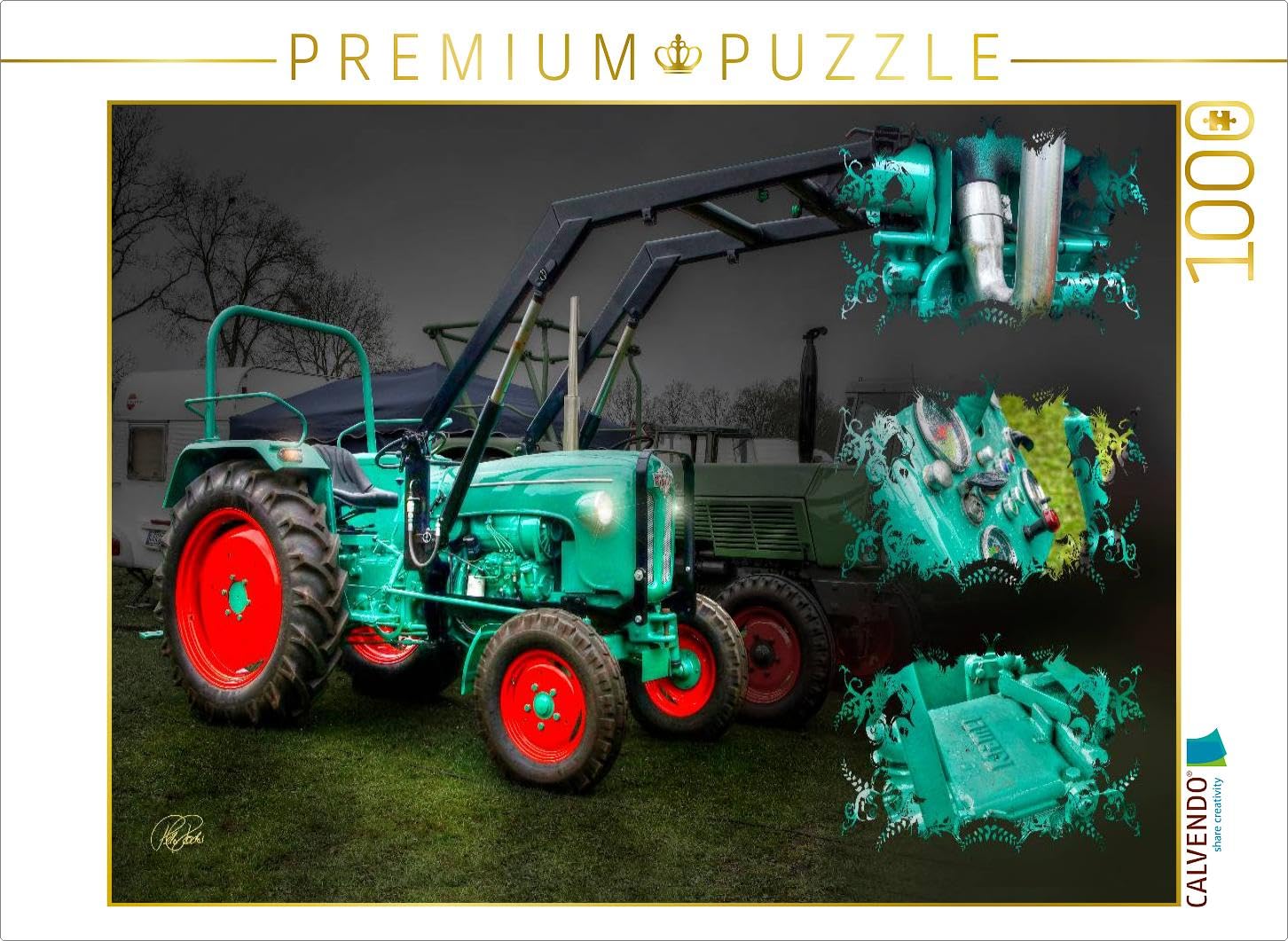 CALVENDO Puzzle Oldtimer Traktor Kramer 1000 Teile Puzzle quer 1000 Pieces 64 x 48 cm from Peter Roder