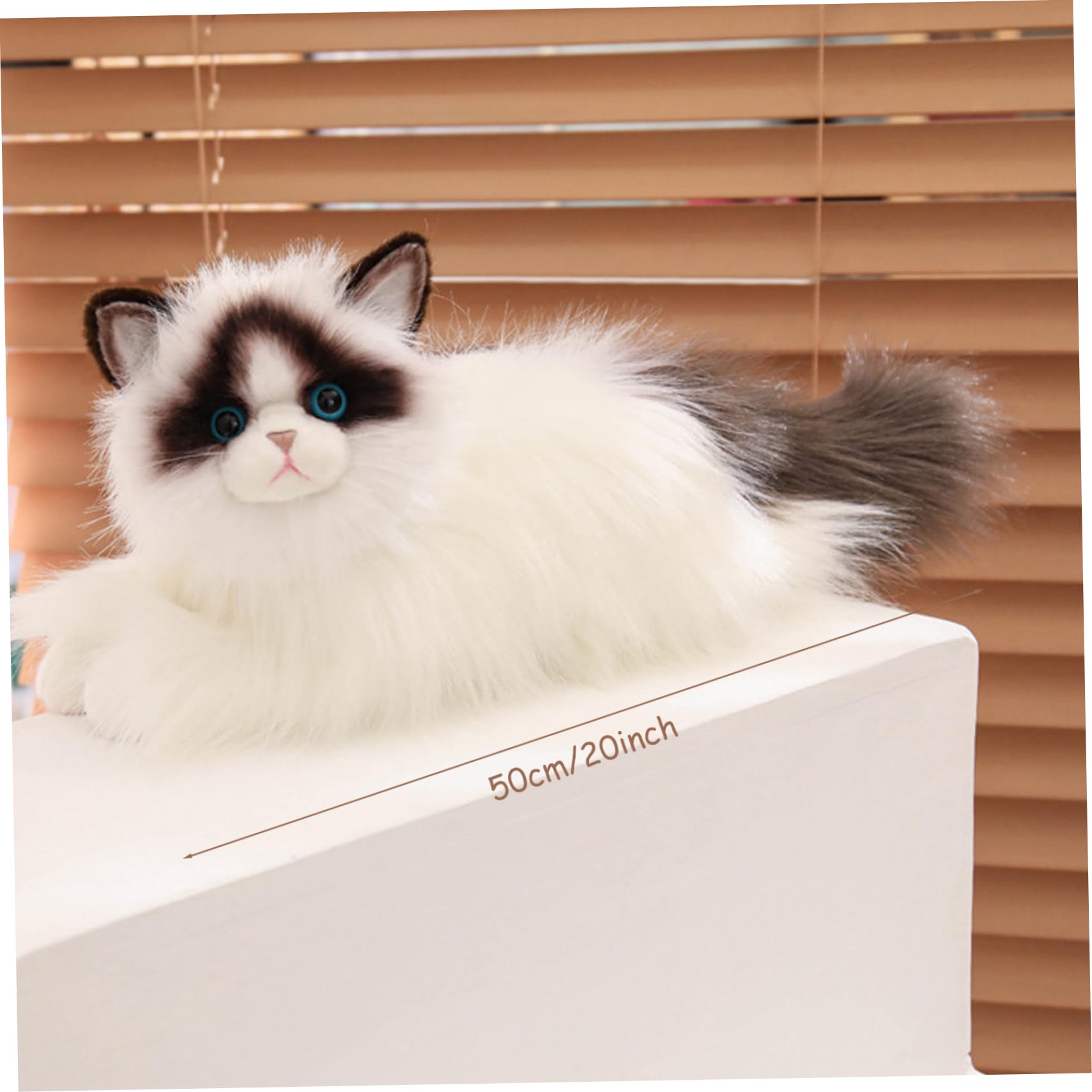 19.7 Animal de Peluche de Gato Realista, Suave y Esponjoso, Lindo Gato de Peluche para niños, niñas y niños