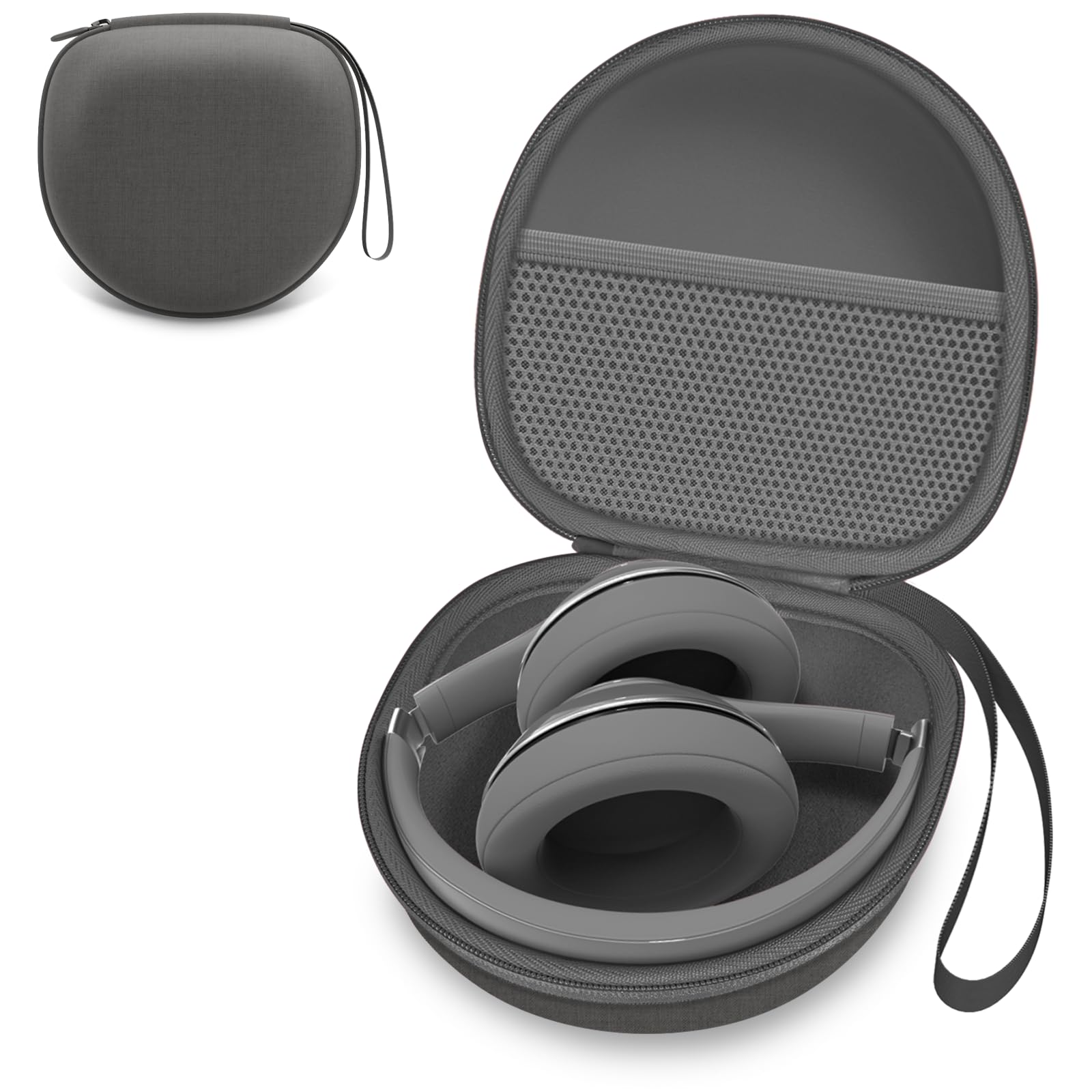 Headphone Headset Case for Folding Headphone, Gray