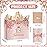 Yoirrat Rose Gold 13 & Fabulous 13th Birthday Gift Bag for Girls Large Pink Happy 13th Birthday Gift Bag with Wrapping Paper and Card for Teenager Thirteenth Bday Decorations Party Supplies