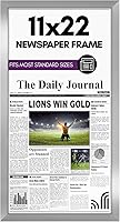 Vista 9 de Americanflat Marco de periódico de 11x22 pulgadas con plexiglás pulido - Exhibición para artículos de medios variados - Colección Signature - Marco