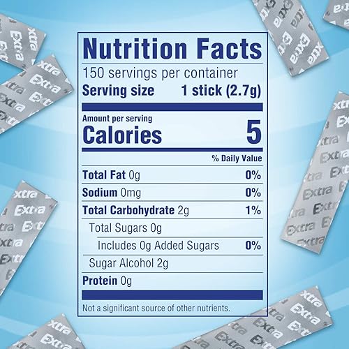 Miniatura 7 de Goma extra de menta sin azúcar sin azúcar 15 unidades (paquete de 10)