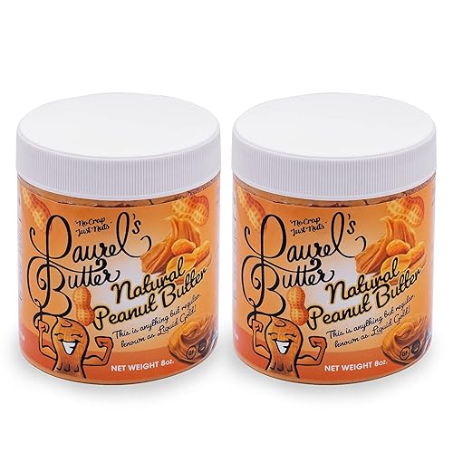 Laurel's Butter - Alto contenido en proteínas - - Apto para dieta cetogénica - Sin azúcar + bajo en sodio - Vegano - Sin nueces (8 onzas) Paquete de