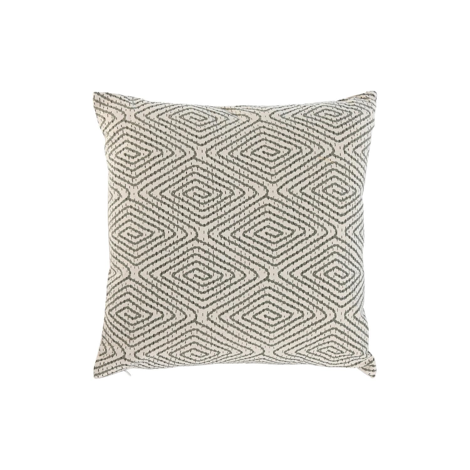 Coussin coton vert 45x45 avec tissage lourd 420 gr de qualité supérieure