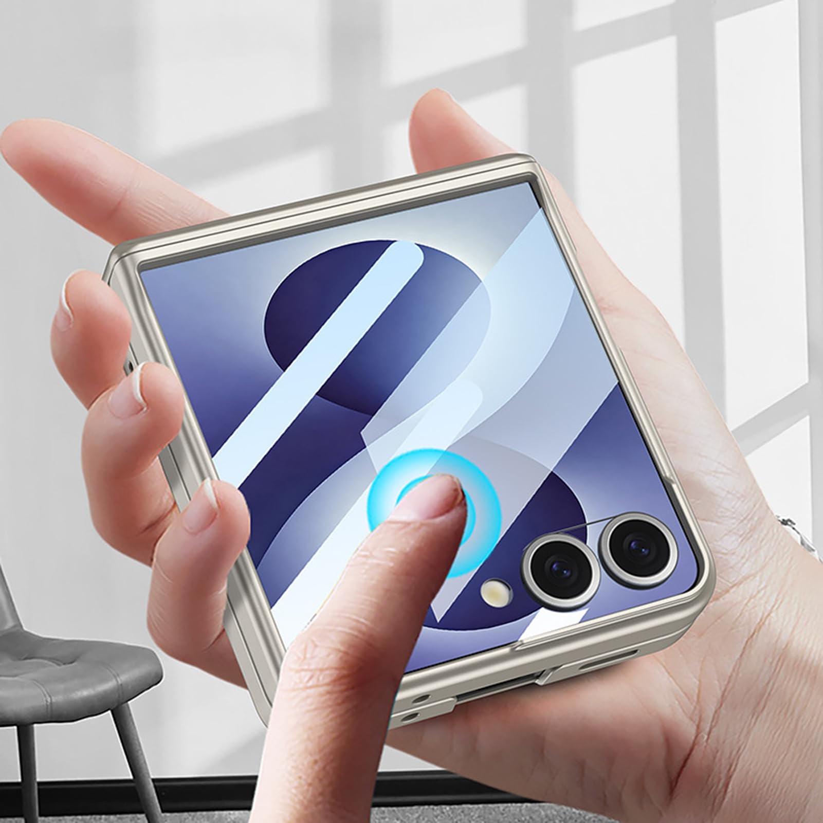 Funda Magnética para Samsung Galaxy Z Flip 8 Anillo Bisagra Pantalla