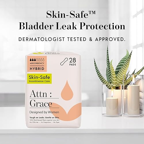 Miniatura 2 de Attn Grace Light - Almohadillas de incontinencia para mujeres (paquete de 28)  Protección de la piel sensible de alta absorción para fugas de vejiga