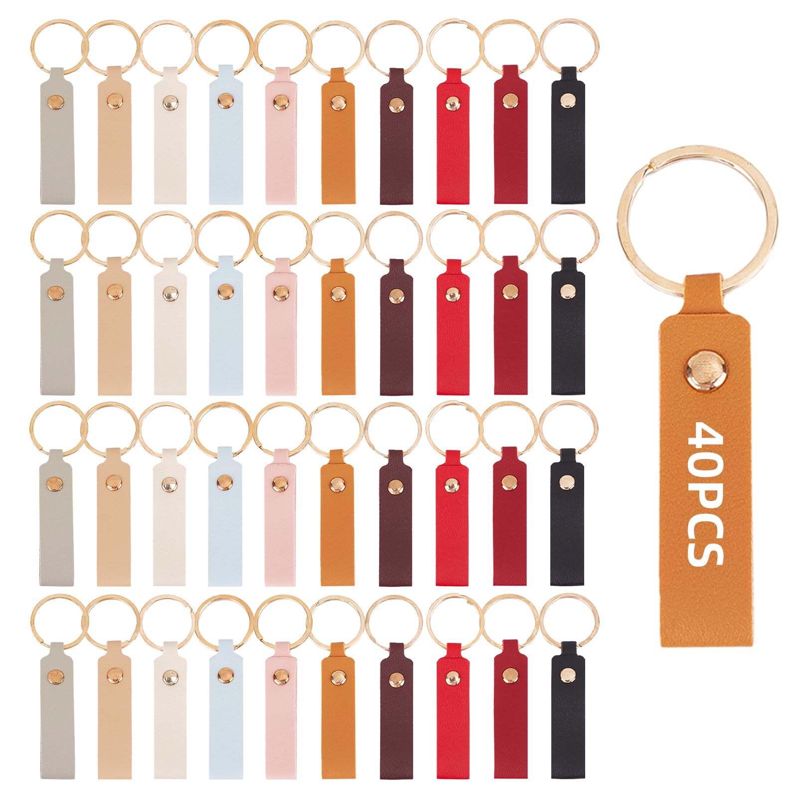 Vert - Porte clés en cuir PU pour femmes et hommes, organisateur de
