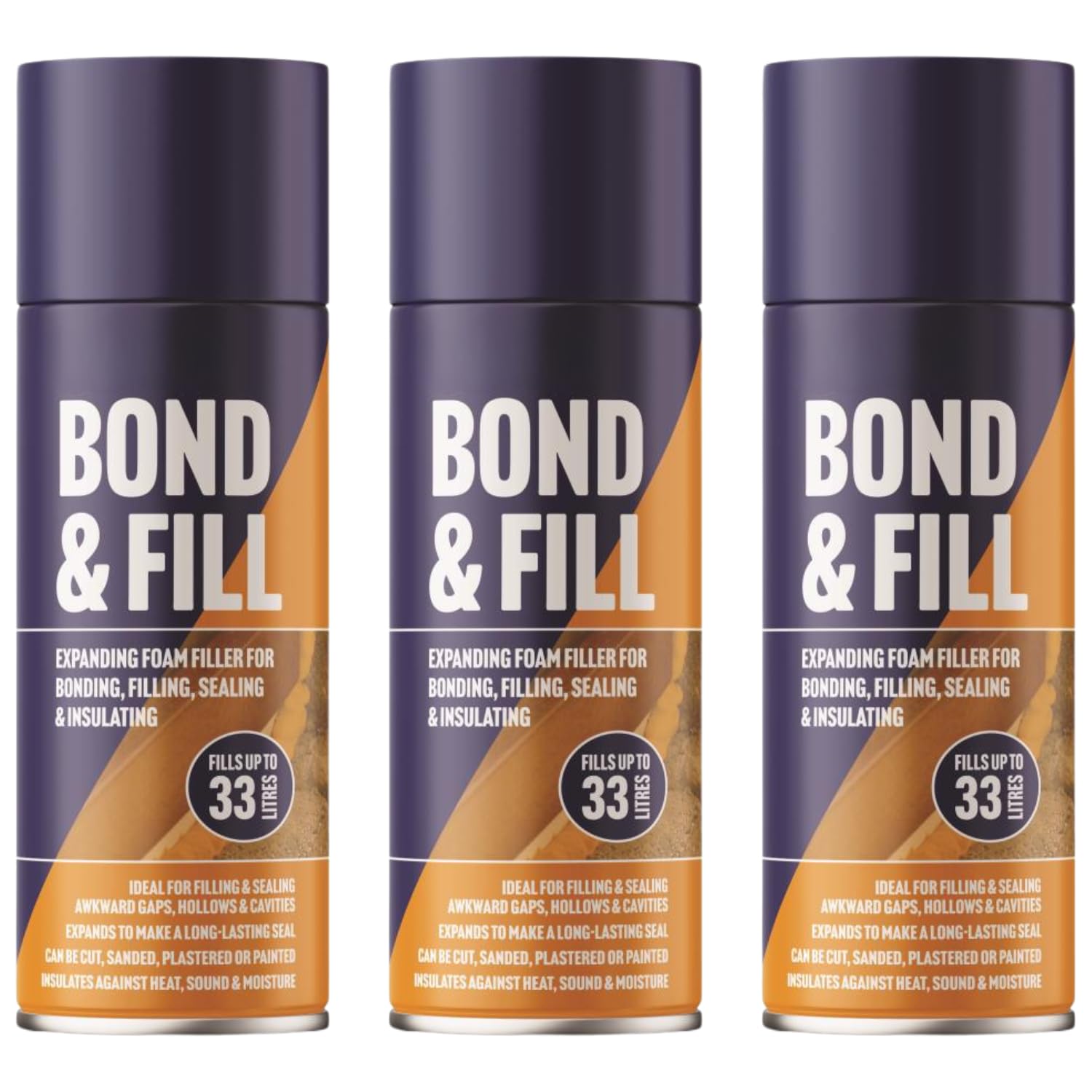 Expanding Foam Filler PU Expansion Insulation BONDING Filling, Wall Panelling, Filling, Bonding, Sealing - Insulating Foam Filler Spray 500ML Gap Expanding Spray (3)