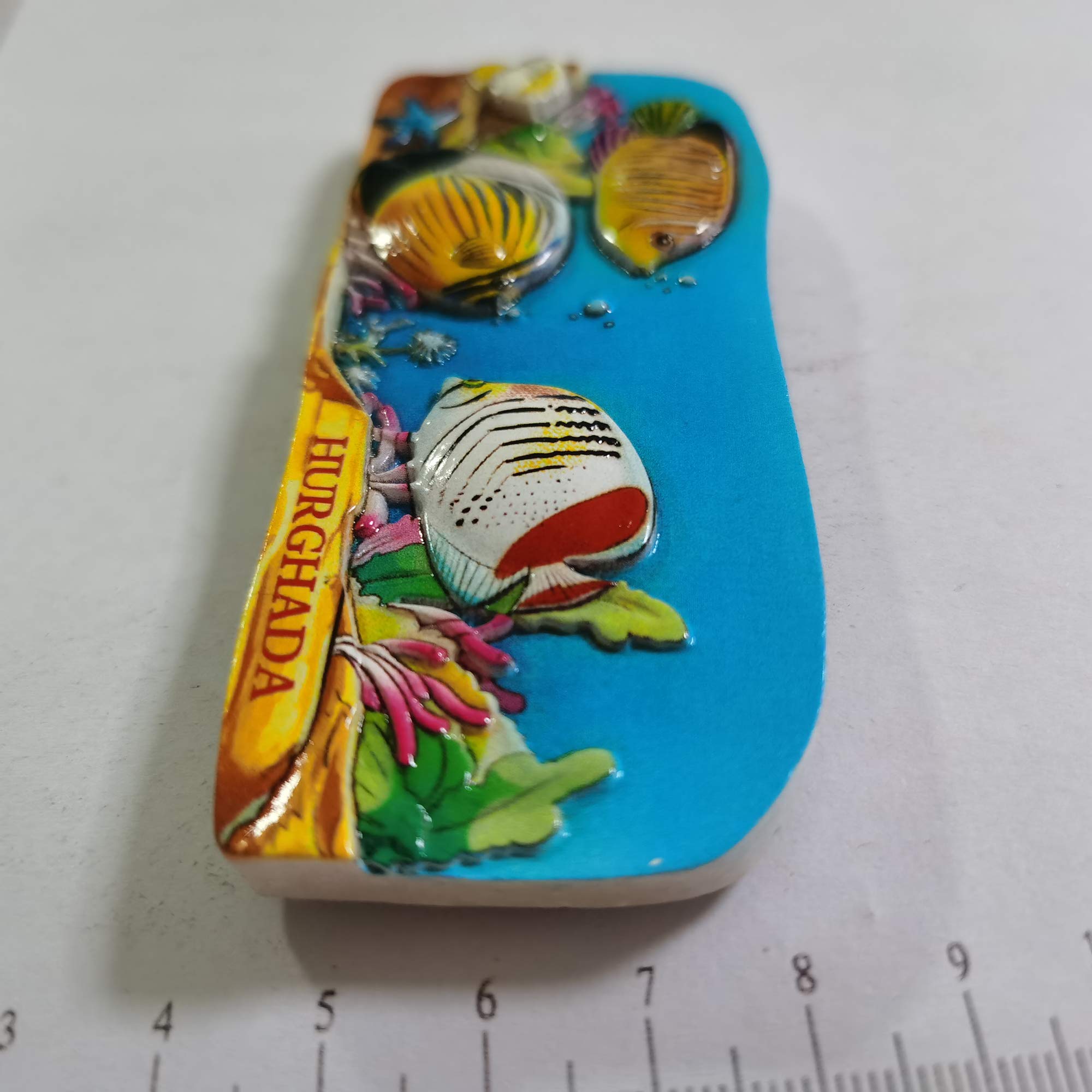 Magnete Frigorifero 3D Pesce – Souvenir Di Hurghada, Egitto – Artigianale In Resina – Regalo Viaggio