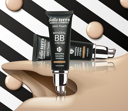 Miniatura 14 de Bellaterra Cosmetics BB Cream Tinted Moisturizer, Fundación 1.69oz - Dark 108 101 Feria,102 luz,40.9 in Medium,105 Bronceado Medio,107 Bronceado