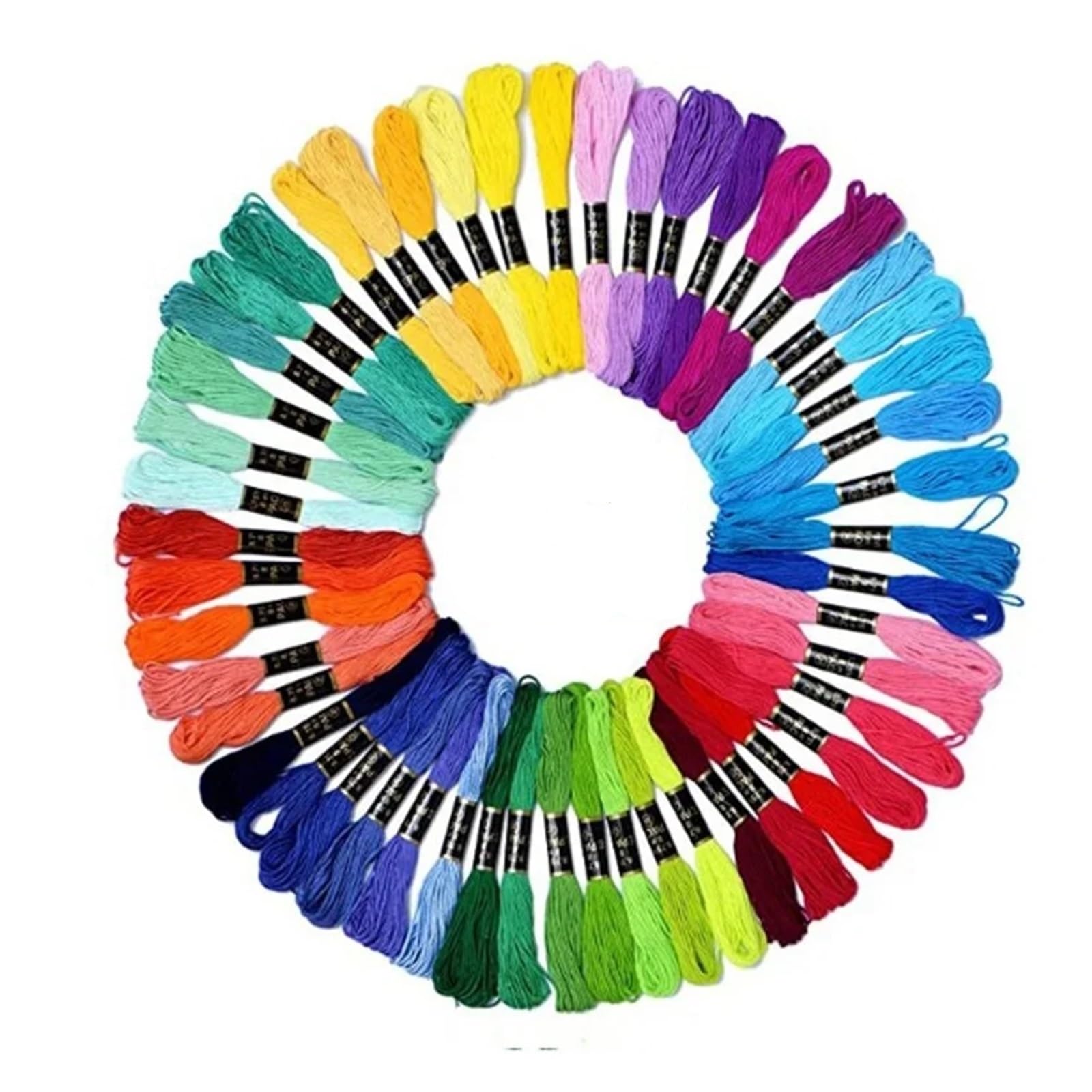 Hilos Punto de Cruz 15-200 hilo de bordar Multicolor, hilos punto cruz, ovillos costura algodón, Kit madejas, herramienta DIY(150 colors)