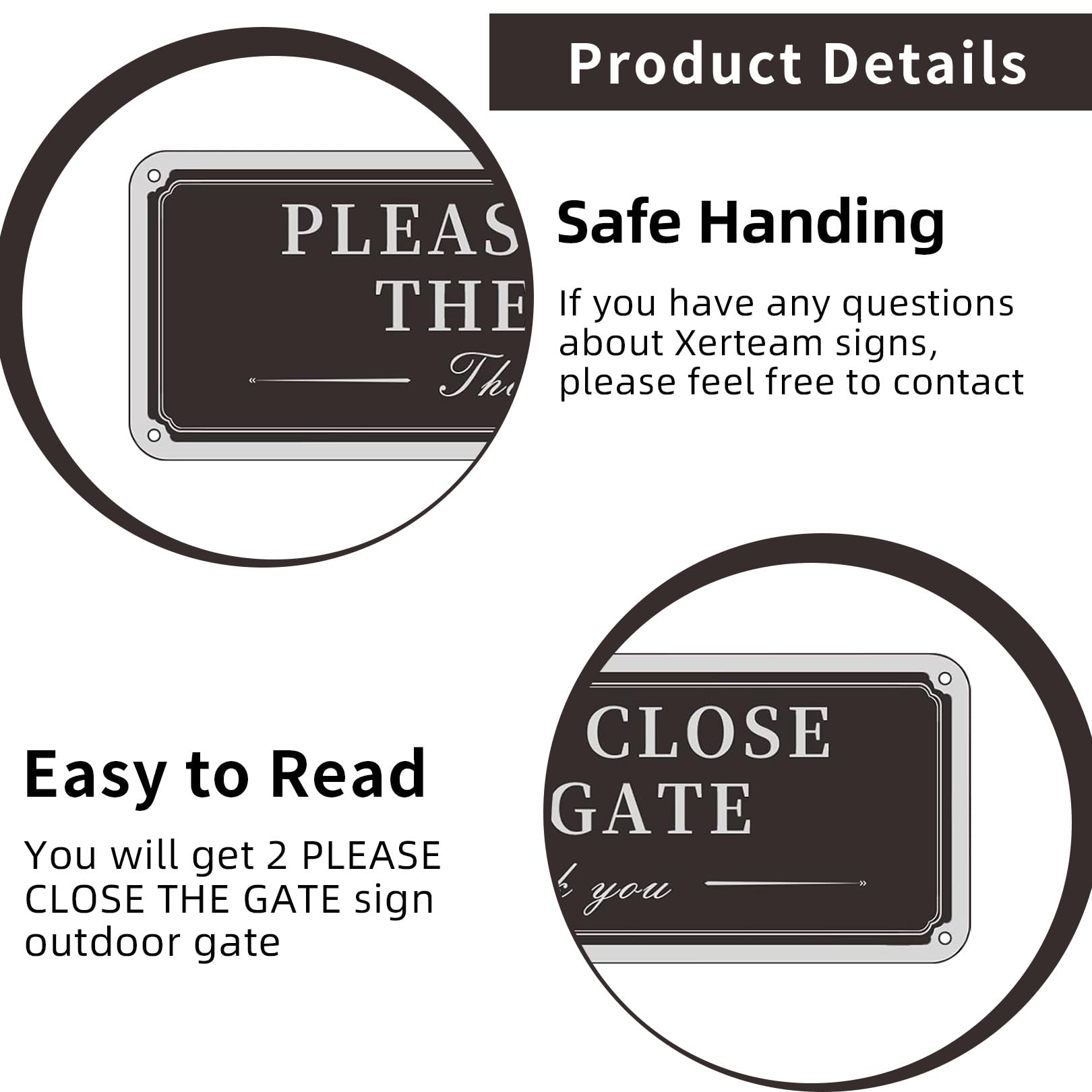 Please Close The Gate Black Cast Iron Sign – Antique Wall Plaque For Garden, Gate, Or Door