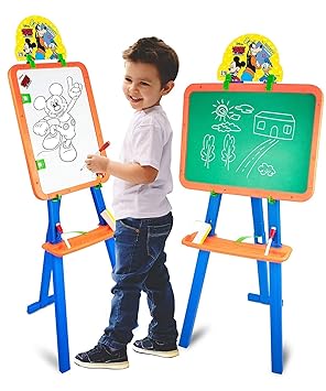 JATU STORE(1 pcs) 5 In1 Writing Activity Board with Stand | White Board Black Board for Boys Girls | Board for Home, Kids, School with Frame | (Multicolour)