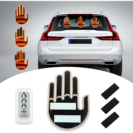 Funny LED Finger Light for Cars