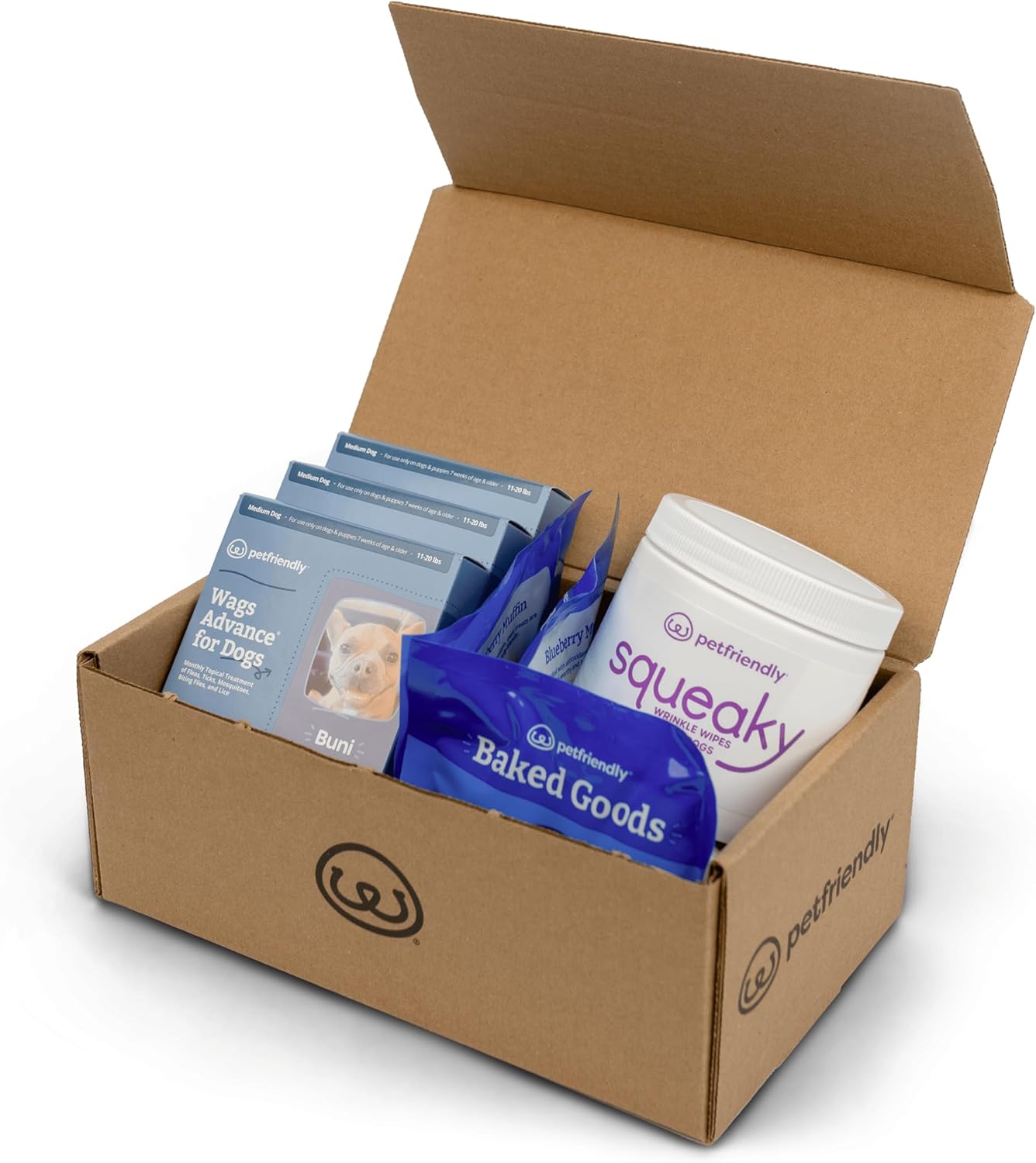 French Bulldog Wellness Kit, Dog Wrinkle Wipes for Eyes, Paws, and Ears, Itchy Skin Relief, Flea Medicine, Dog Treats, Perfect Frenchie Supplies