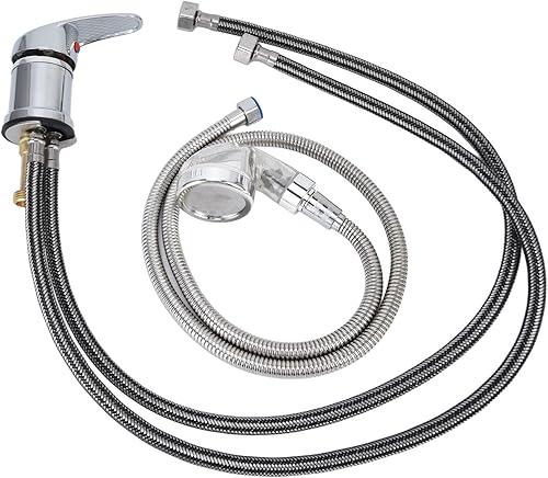 Juego de rociador de grifo de cama de champú juego de interruptor de rociador de grifo de cama de champú chapado de aleación de zinc para club salón