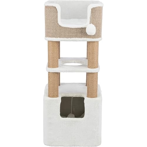 TRIXIE Lucano 39.8-in Cat Tree with Jute Posts, Taupe