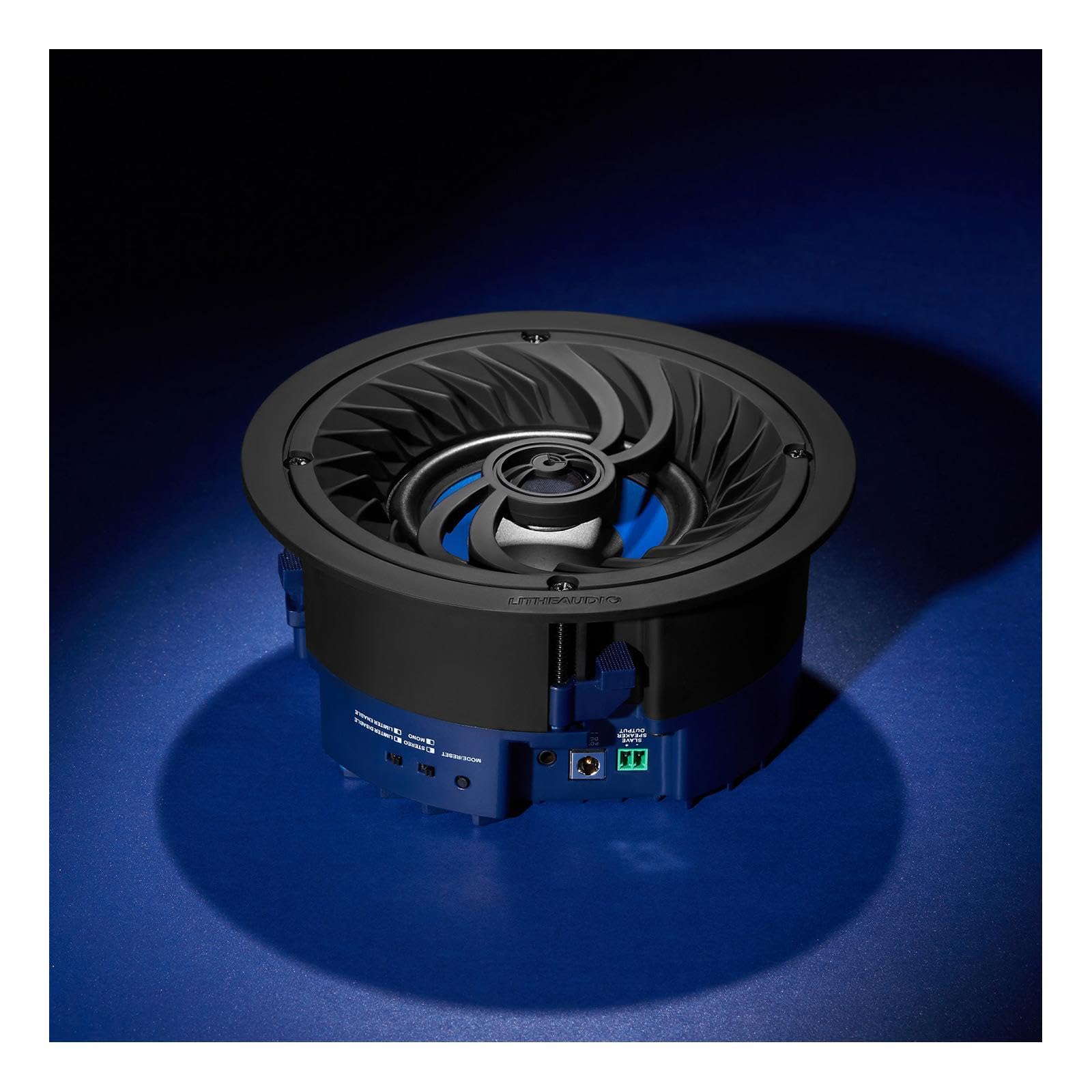 LITHEAUDIO Enceinte Bluetooth Compacte Tout-en-Un 4” (03250), Amplificateur Classe D 25W RMS Intégré, Classement IP44, Commande Vocale, Parfait pour Petites Salles de Bains, Chambres, Chambres d’Hôtel