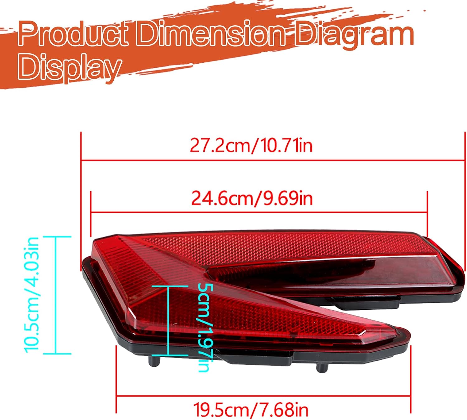 labwork Left Right Red Brake Tail Lights Replacement for Can Am Maverick X3 R Turbo 2017-2021