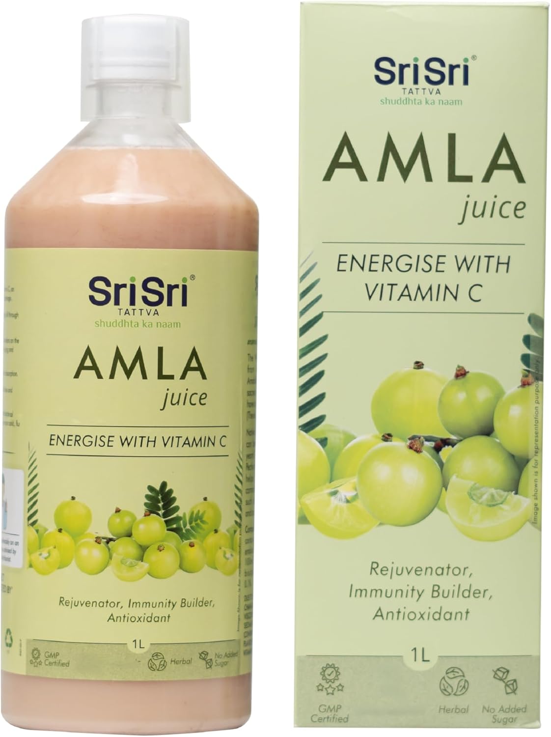 Sri Sri Tattva Amla Juice, 1Litre (Pack of 3)