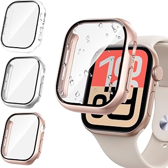 Tensea 3PCS for Apple Watch Screen Protector Case 44mm SE 3/SE 2/SE/6/5/4