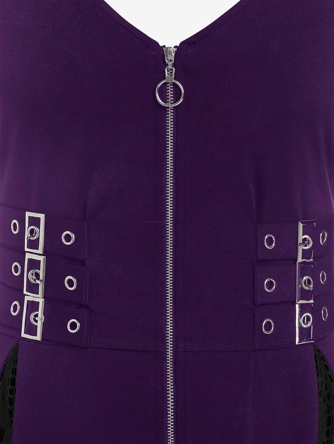 ROSE GAL Womens Plus Size Dresses Sleeveless V-Neck Gothic Vintage 50S Party Maxi Dress - Image 3