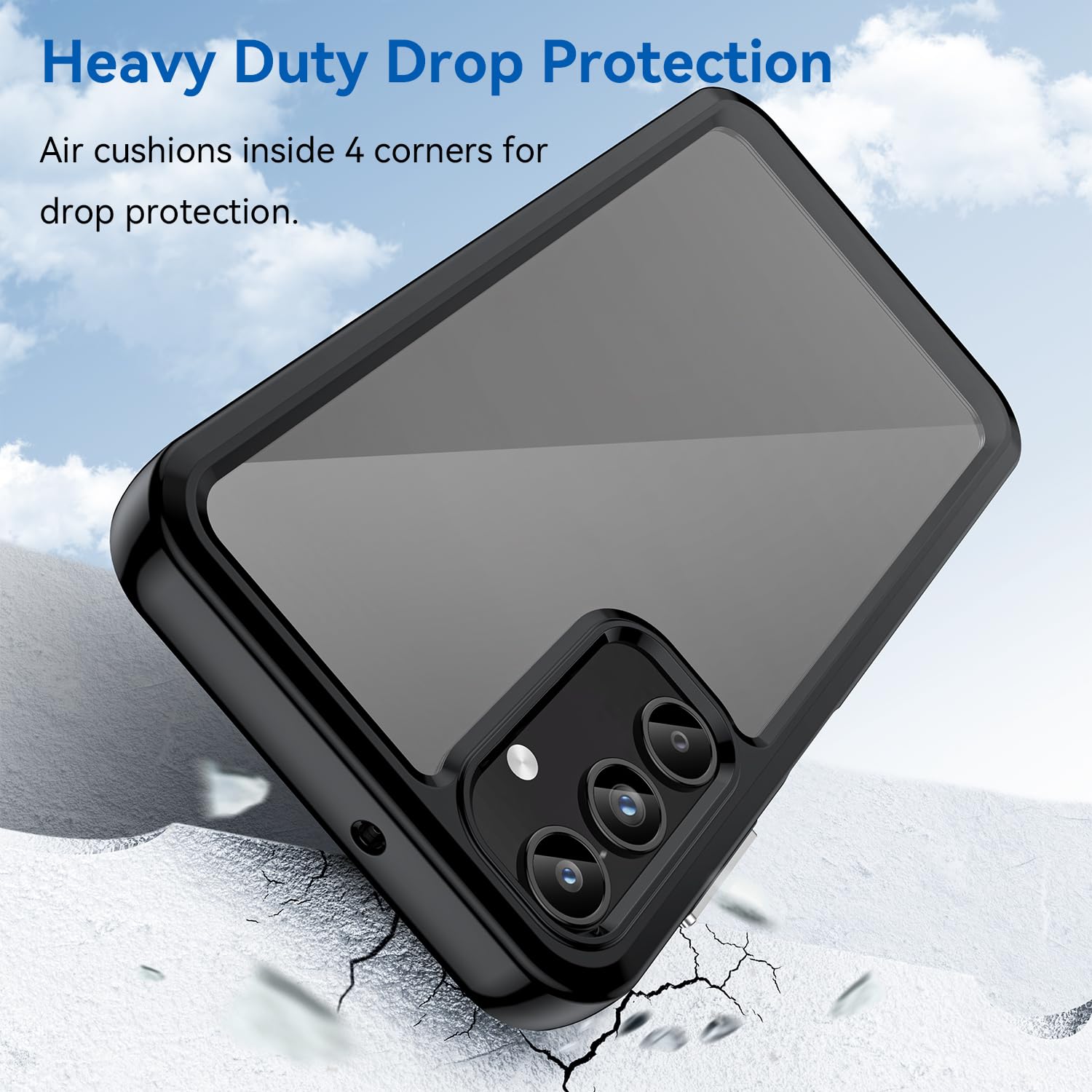Amazon.com: Futanwei Compatible with Troomi Phone Pro Case [Shock-Absorbing  Corners] [Military Grade Protection] Full Body Rugged Slim Fit Protective Phone  Case Cover for Troomi Galaxy A15 5G, Black : Cell Phones &