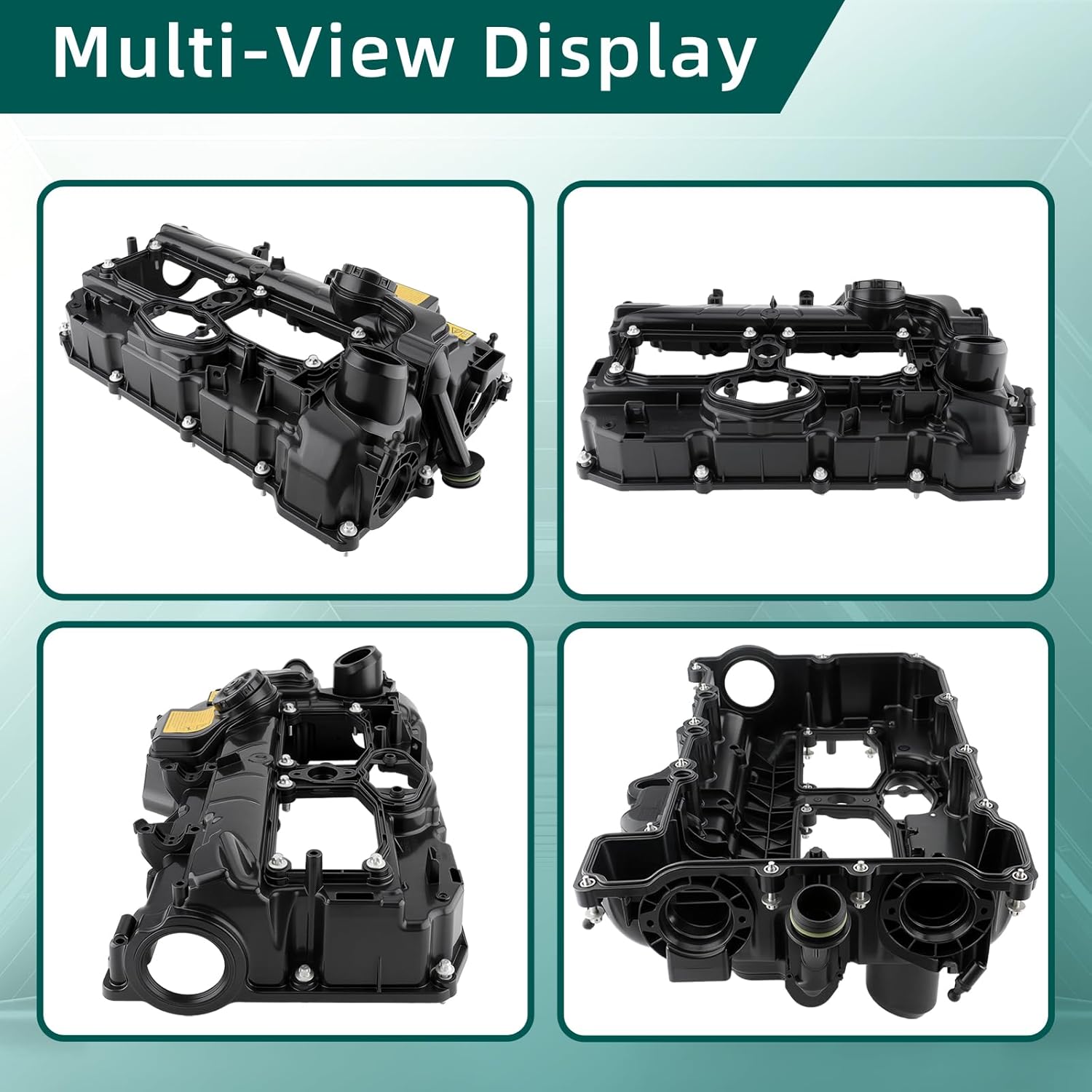 AUTOKAY Engine Valve Cover Kit with Gasket & Oil Cap Compatible with BMW 228i 320i 328i 328i GT xDrive 428i 528i X1 X3 X4 X5 Z4 2012-2018 L4 2.0L Replaces 11127588412 264-517
