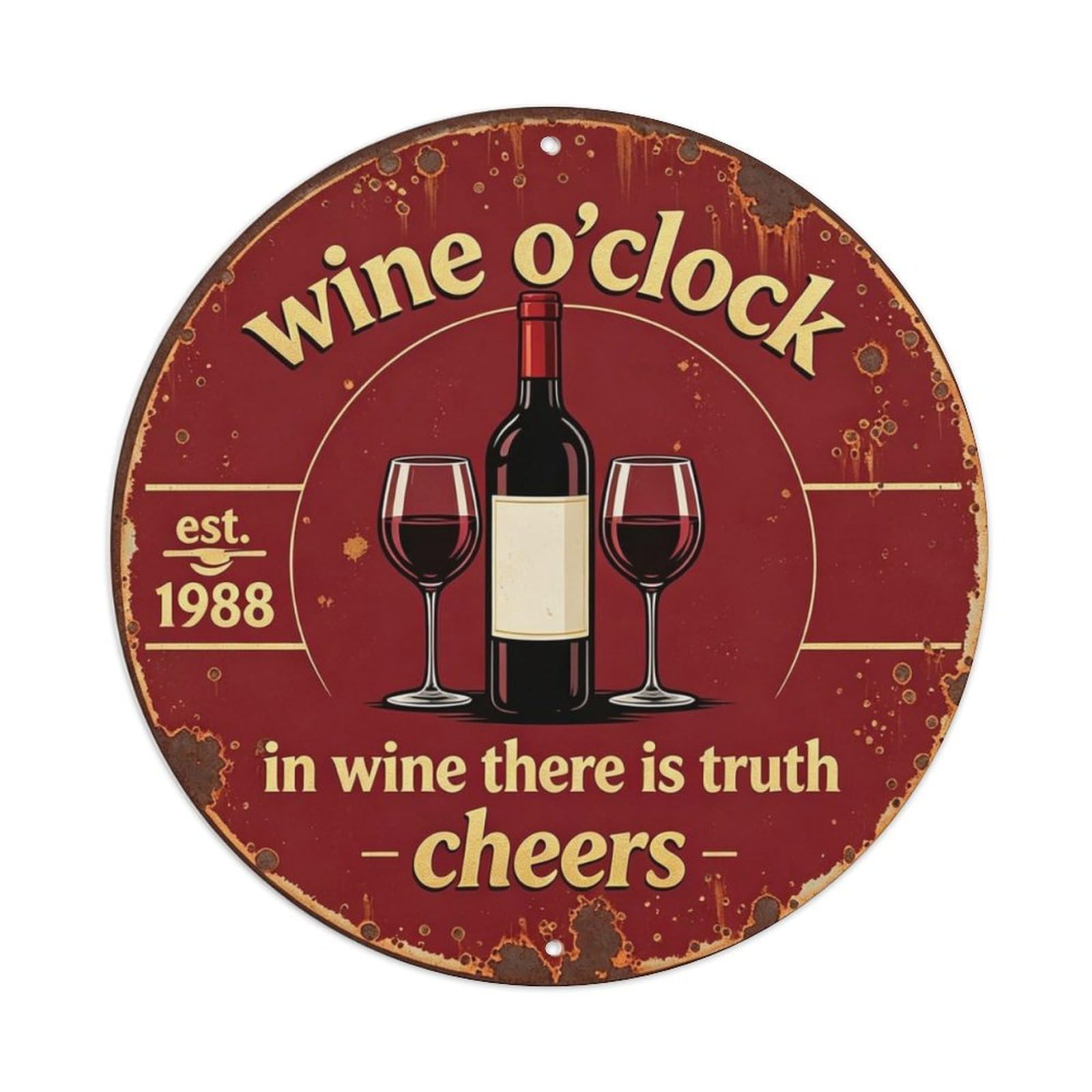in Wine There Is Truth Metal Tin Sign Plaque