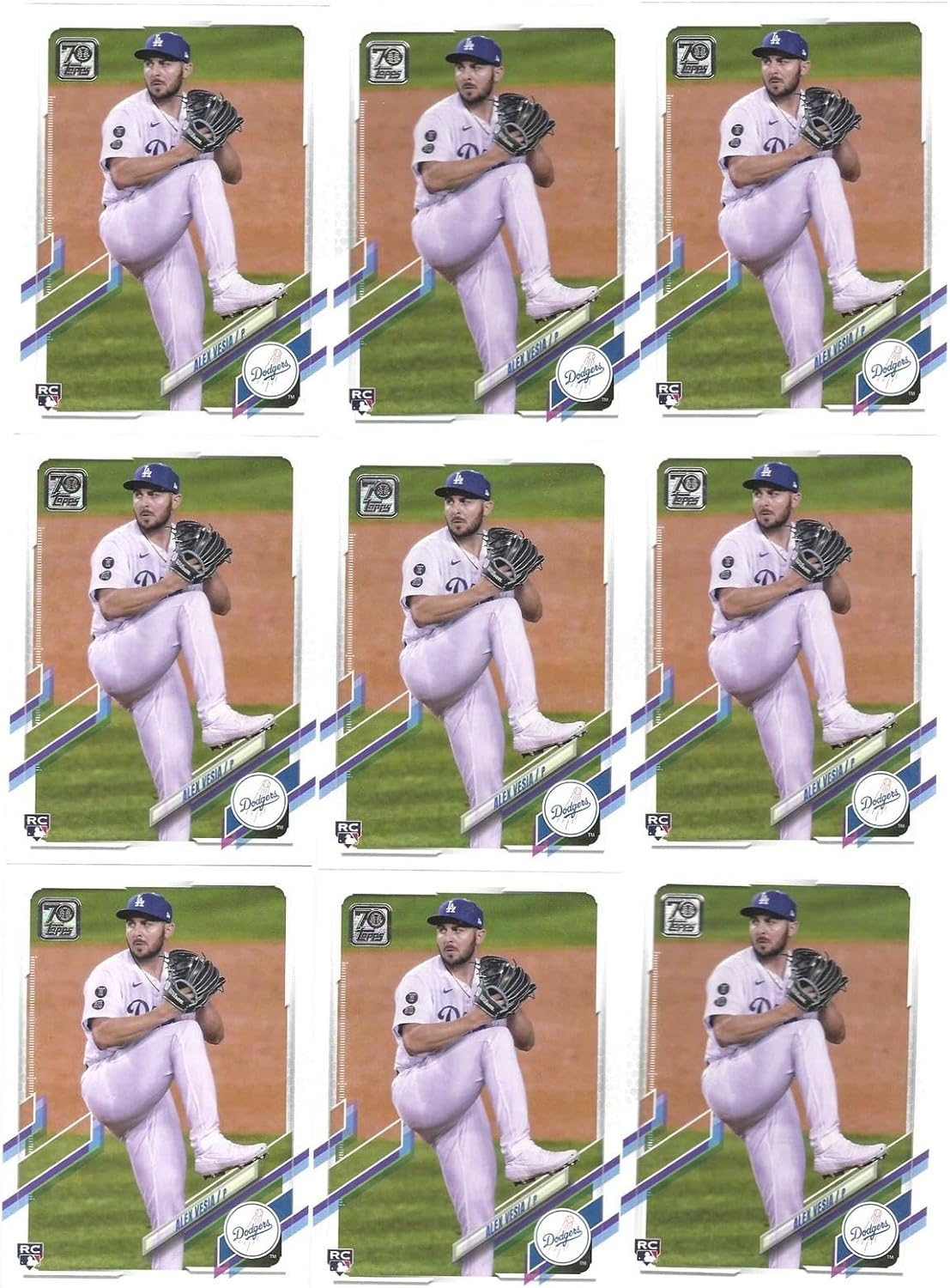 Alex Vesia Lot Of (22) 2021 Topps Update Series Base Rookie Rc #us70 - Baseball Slabbed Rookie Cards