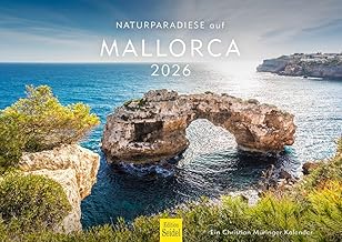 Edition Seidel Premium Natural Paradises in Majorca 2026, DIN A4 Format, Wall Calendar, Natural Calendar, Spain, Balearic Island, Mediterranean Island, Christian Landscape Müringer