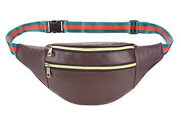 K London Waist Bag for Men & Women Fanny Pack Chest Bag for Women Waist Pouch for Men Waist Bag for Boys & Girls Fanny Bag (2143_Dark_BRN)