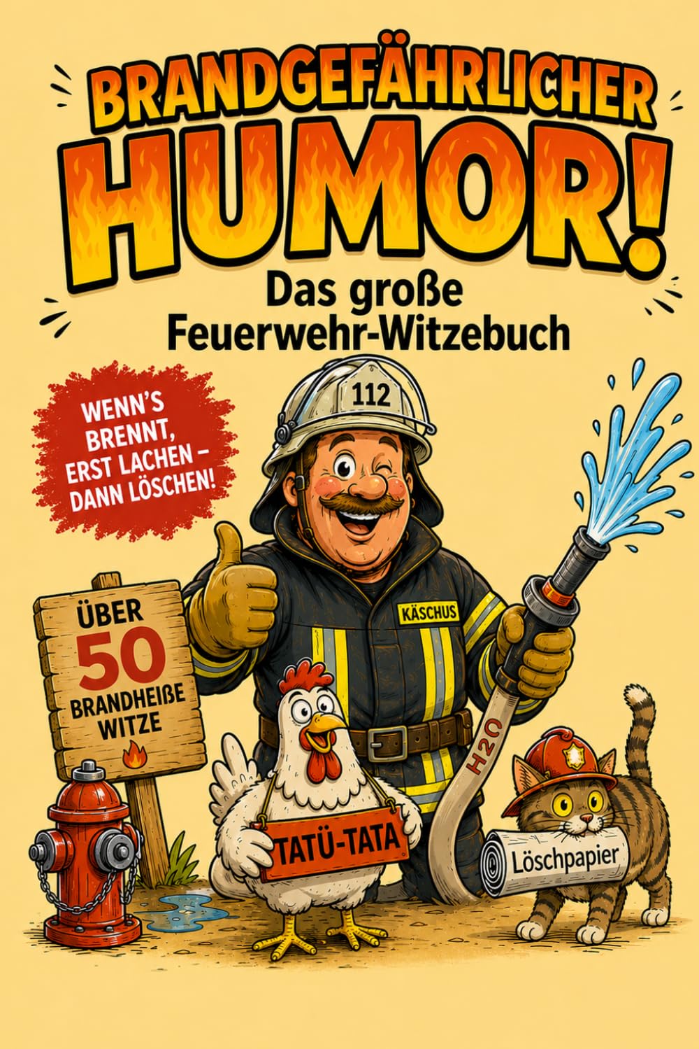 Das große Feuerwehr-Witzebuch: Über 50 brandgefährliche Witze, Sprüche & skurrile Einsatzlagen. Das ideale Geschenk für Kameraden, Retter und echte Helden