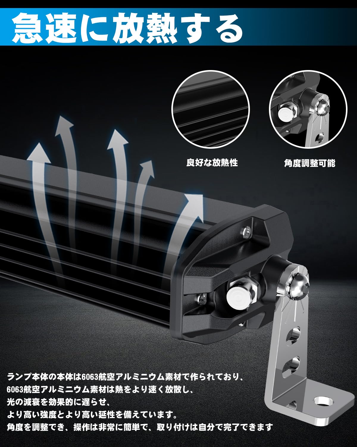 Amazon.co.jp: UNI-SHINE ledバーライト 車 7インチ led作業灯 30W 